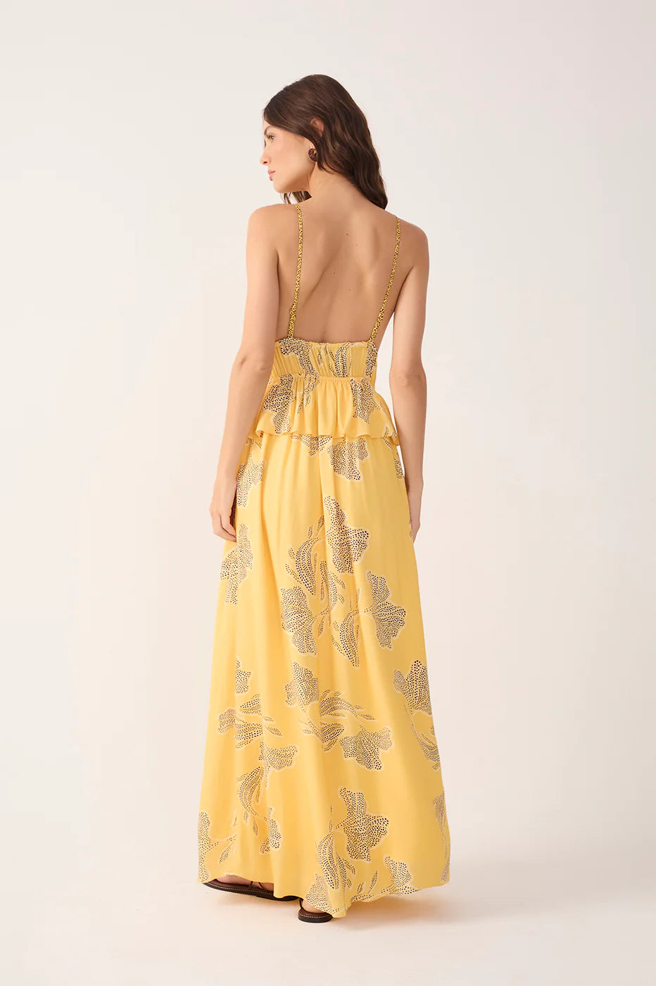 Dress To Drawstring Ruffle Maxi Dress