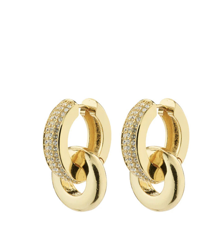 Pilgrim Learn Chunky hoop earrings
