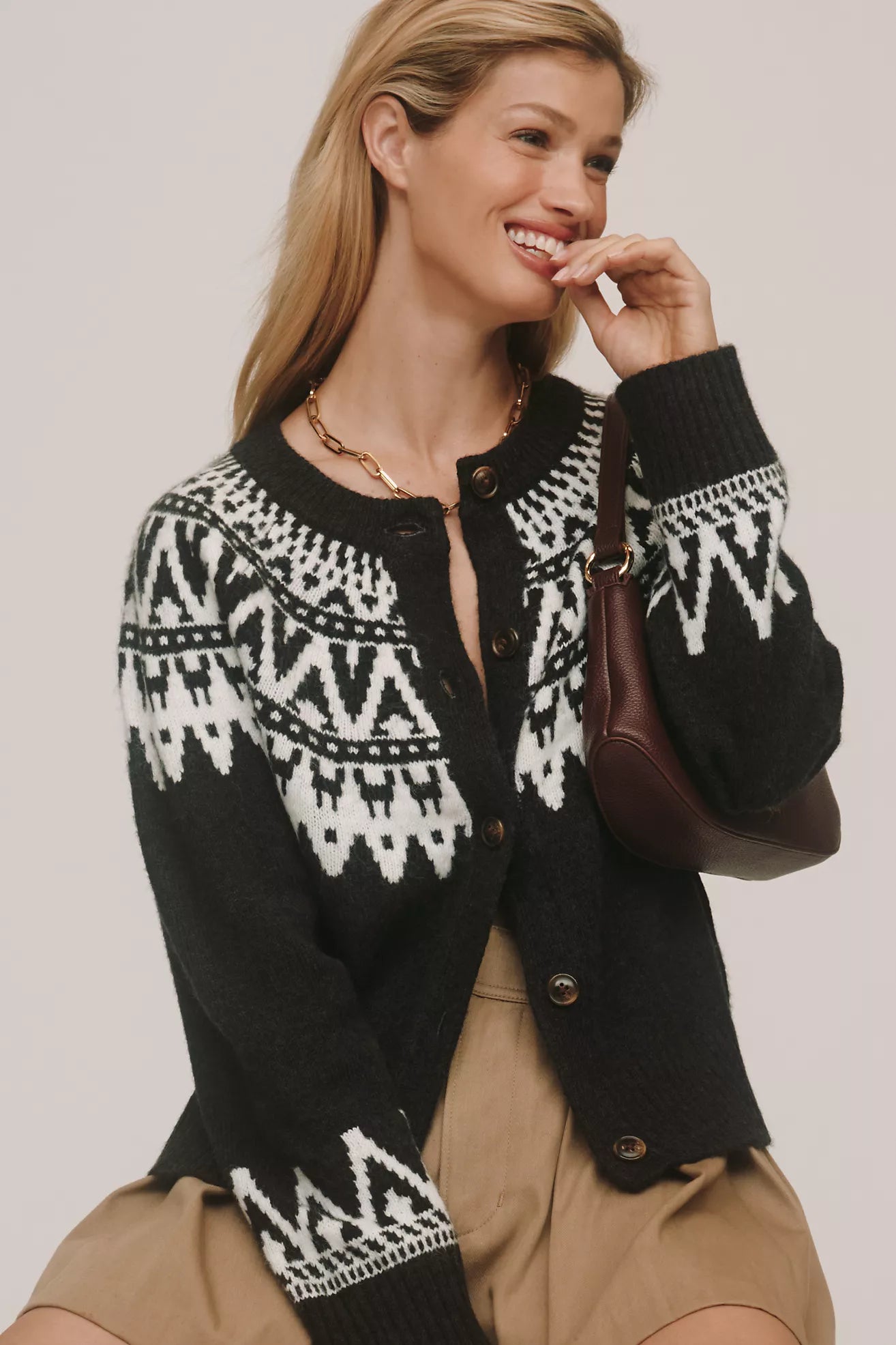 Sanctuary Fairaisle Crewneck Cardi