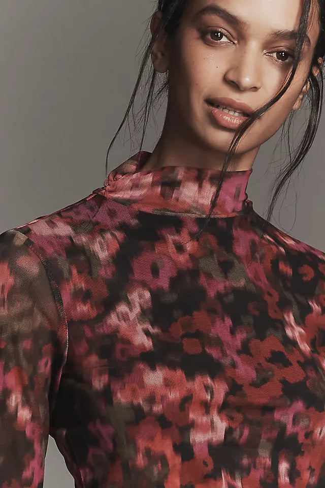 Sanctuary L/S Mesh Mock Top