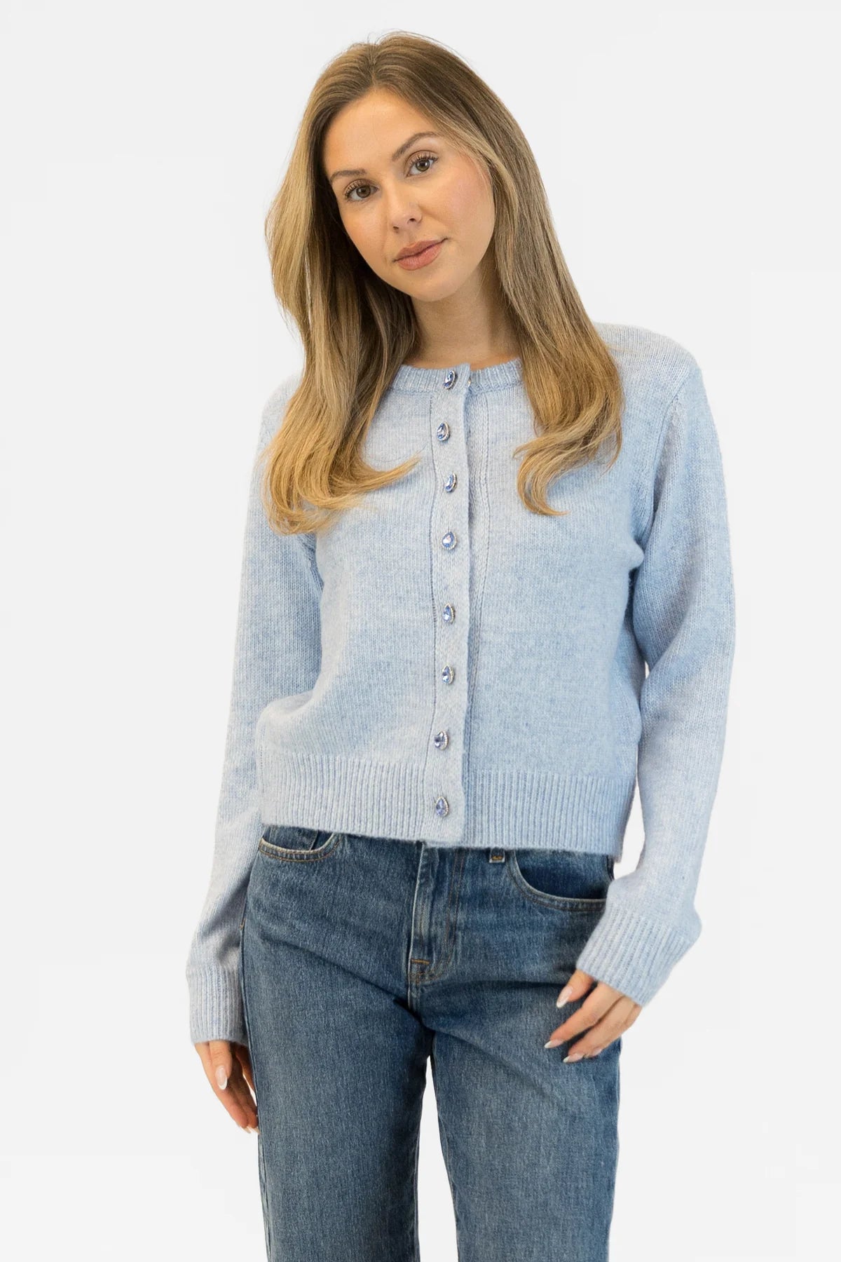 Lyla&Lux Aisha Crystal Cardigan