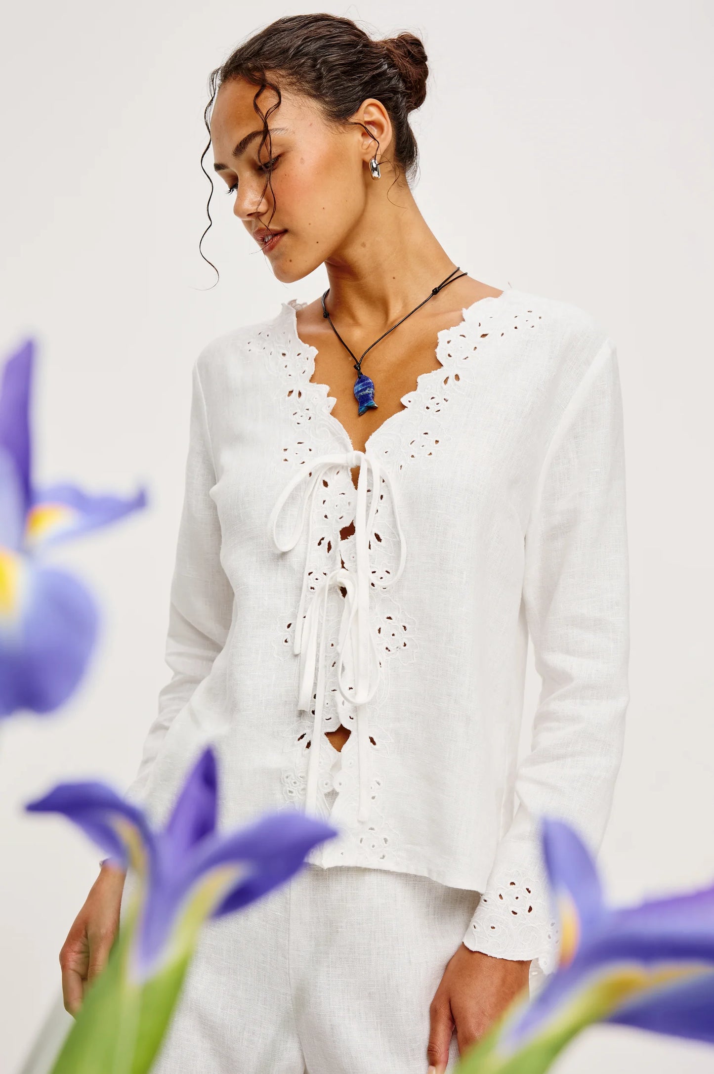Rails Fleur Linen Blouse