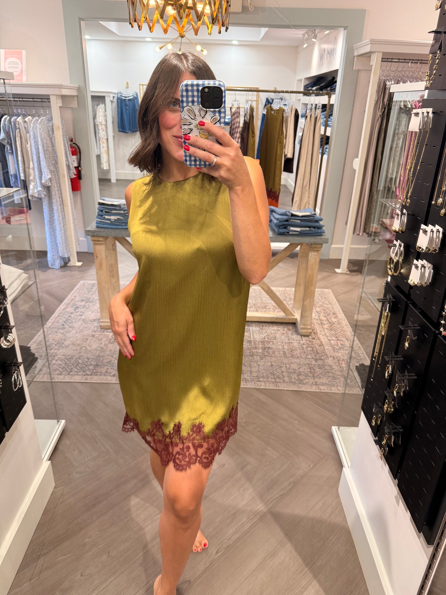 Lucy Paris Roxy Lace Hem Dress