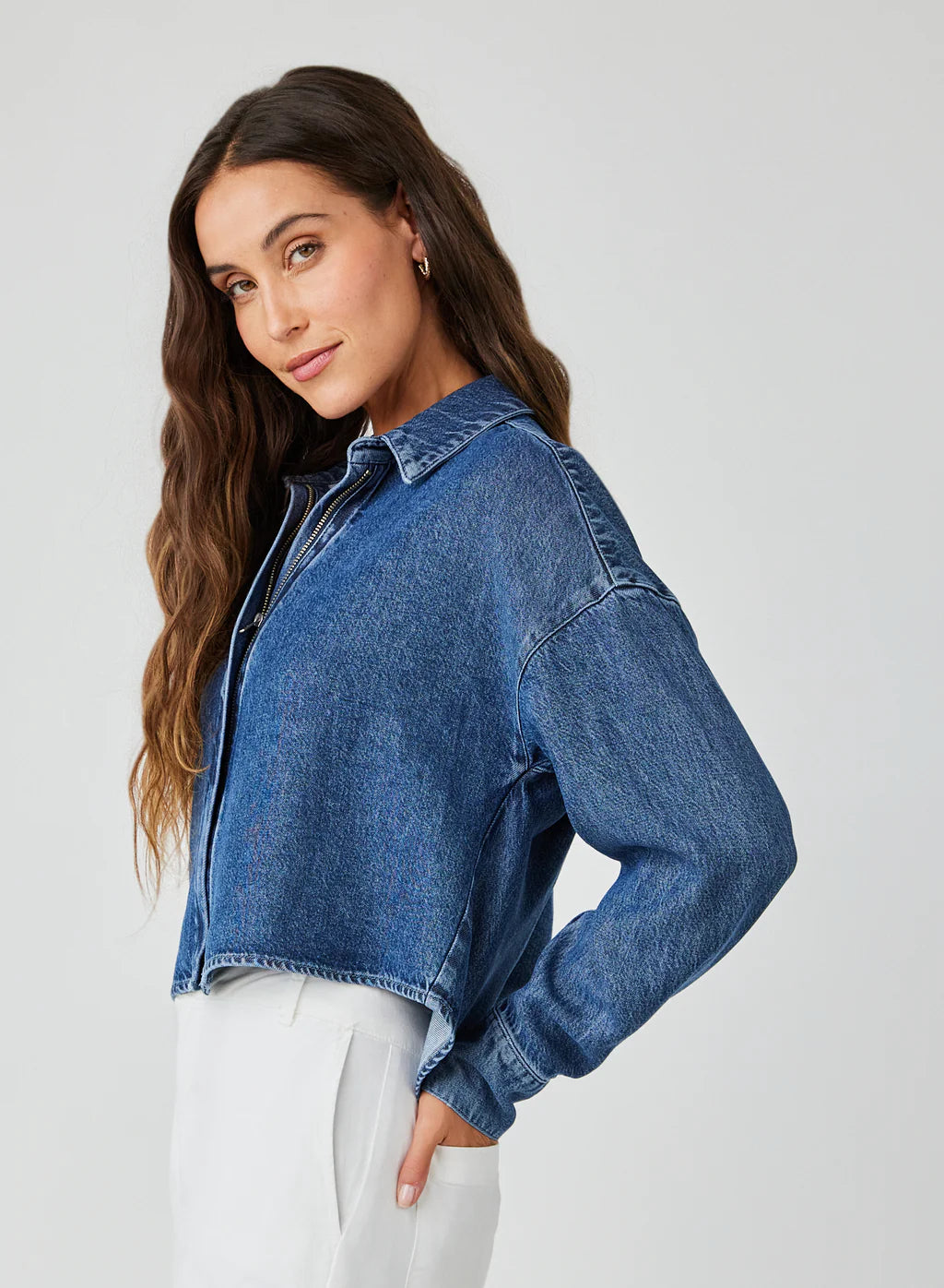 Belladahl Oversized Cropped Shacket