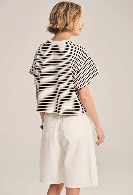 Velvet Vintage Stripe Terry Top