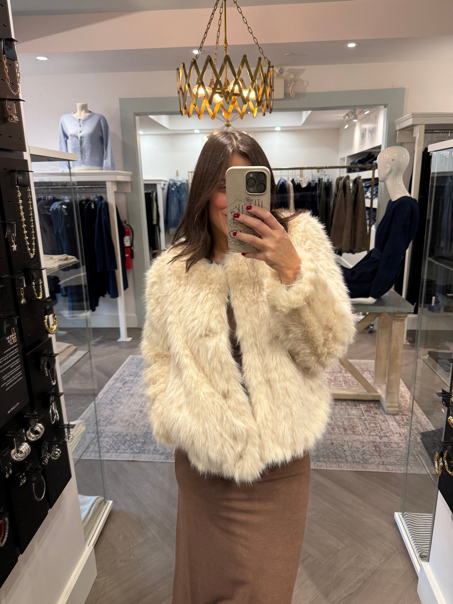 Gentle Fawn Uma Faux Fur Cardigan