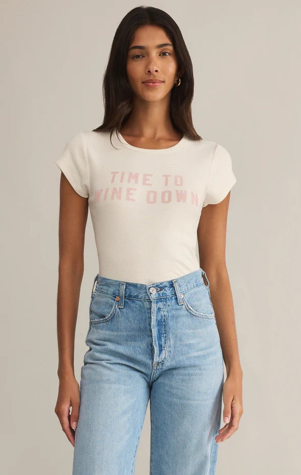Z Supply Wine Down Cheeky Tee