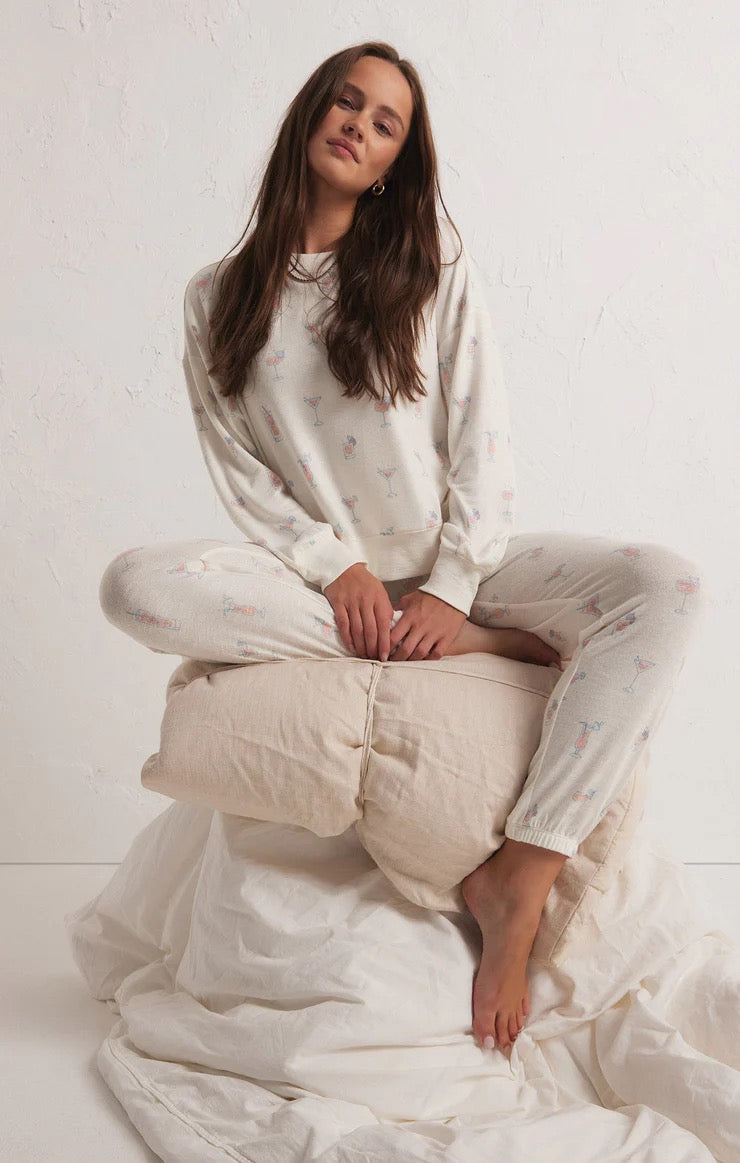 Z Supply Ava Cocktail Jogger and Happy Hour Top