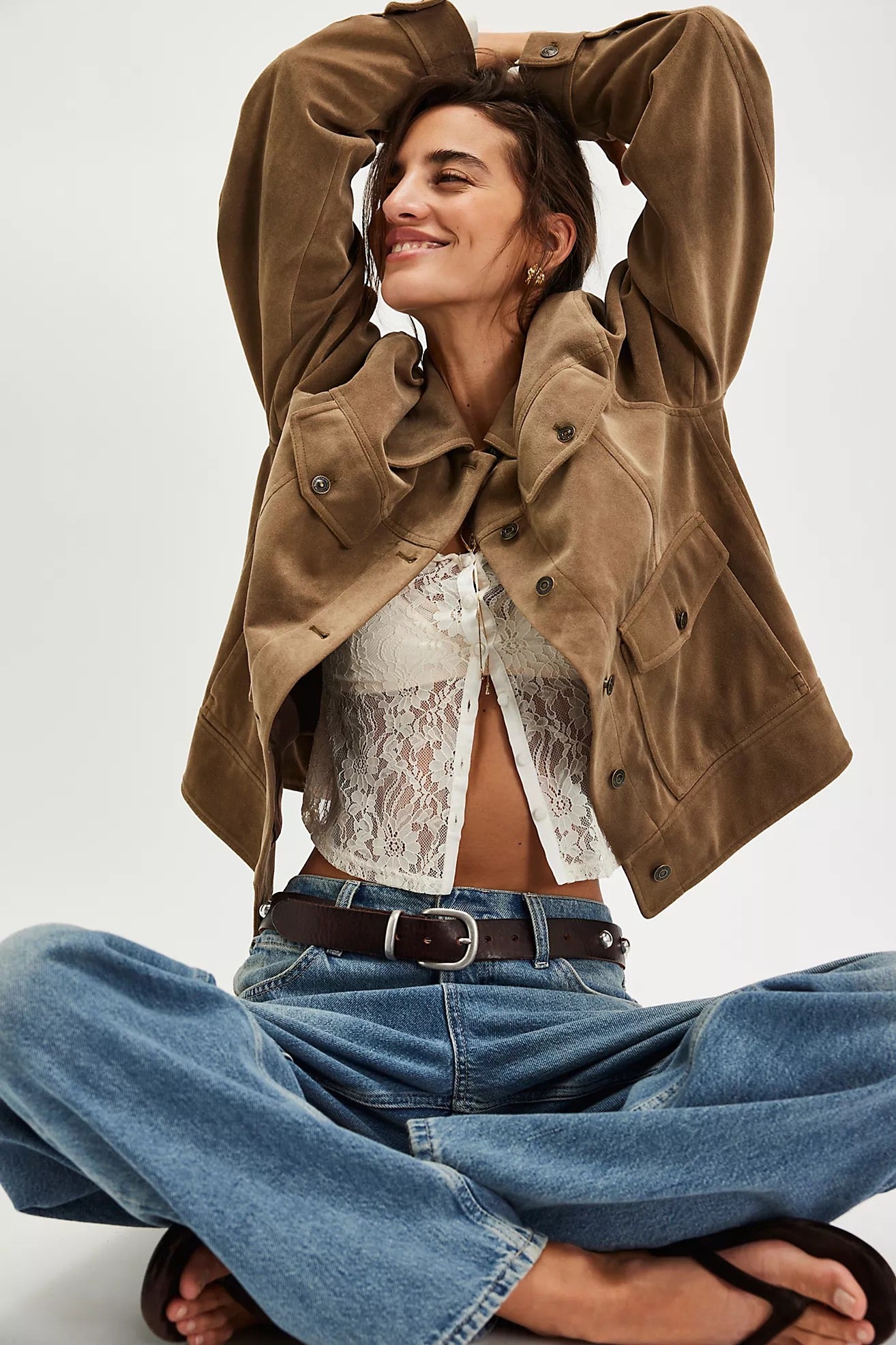 Free People Night Ranch Vegan Jacket
