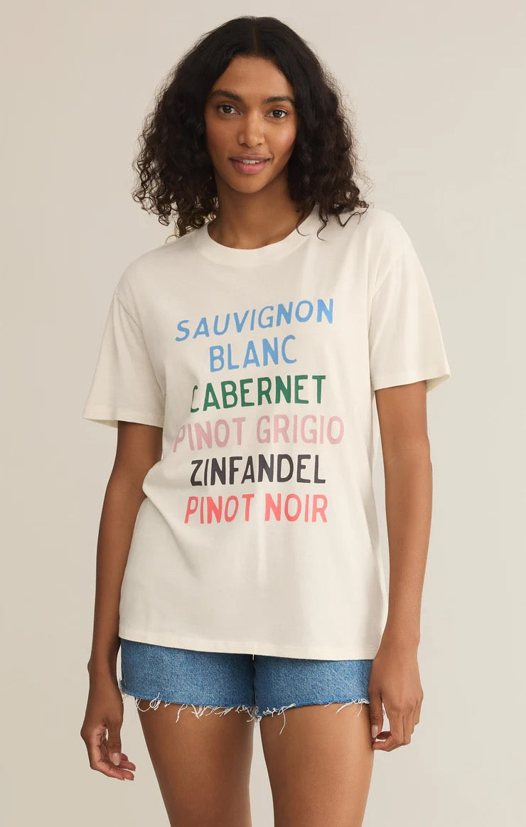 Z Supply Vino Boyfriend Tee