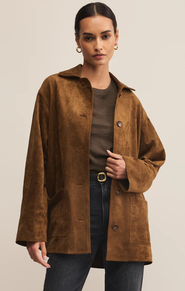 Z Supply Decker Suede Coat