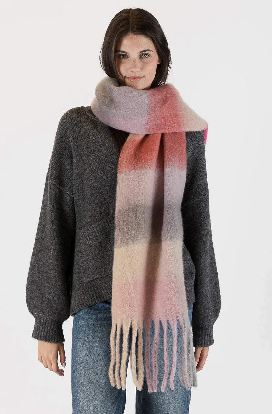 Lyla & Luxe Check Scarf