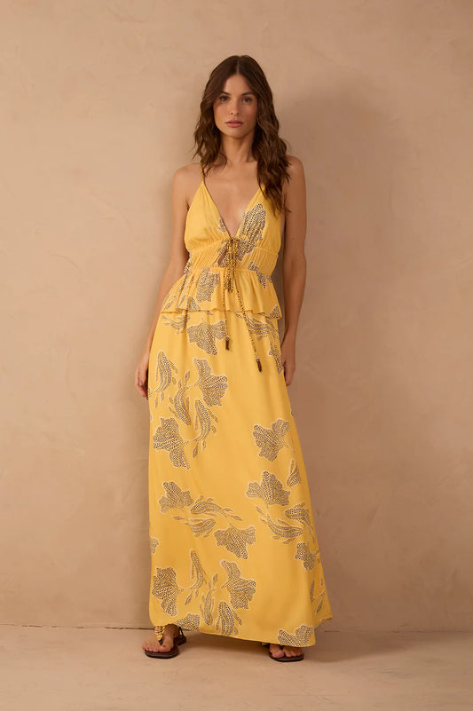Dress To Drawstring Ruffle Maxi Dress