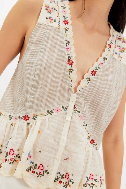 Free People Ellis Blouse