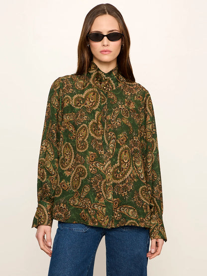 Sanctuary Uma High Neck Silk Blouse