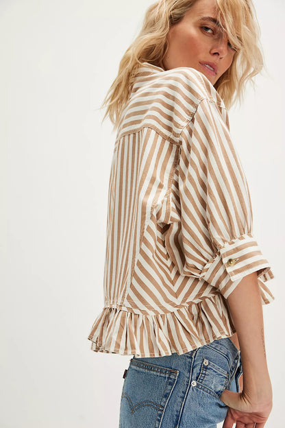 Free People Bailey Stripe Shirt