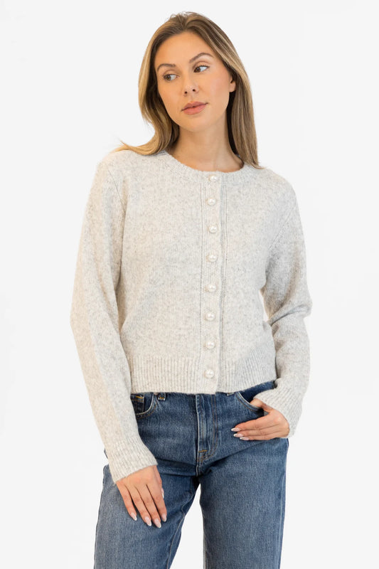 Lyla&Lux Aisha Pearl Cardigan