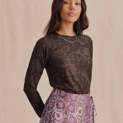 Splendid Celelia Floral LS Tee