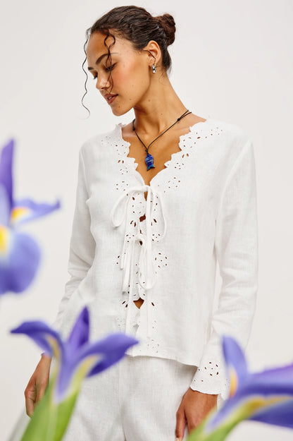 Rails Fleur Linen Blouse