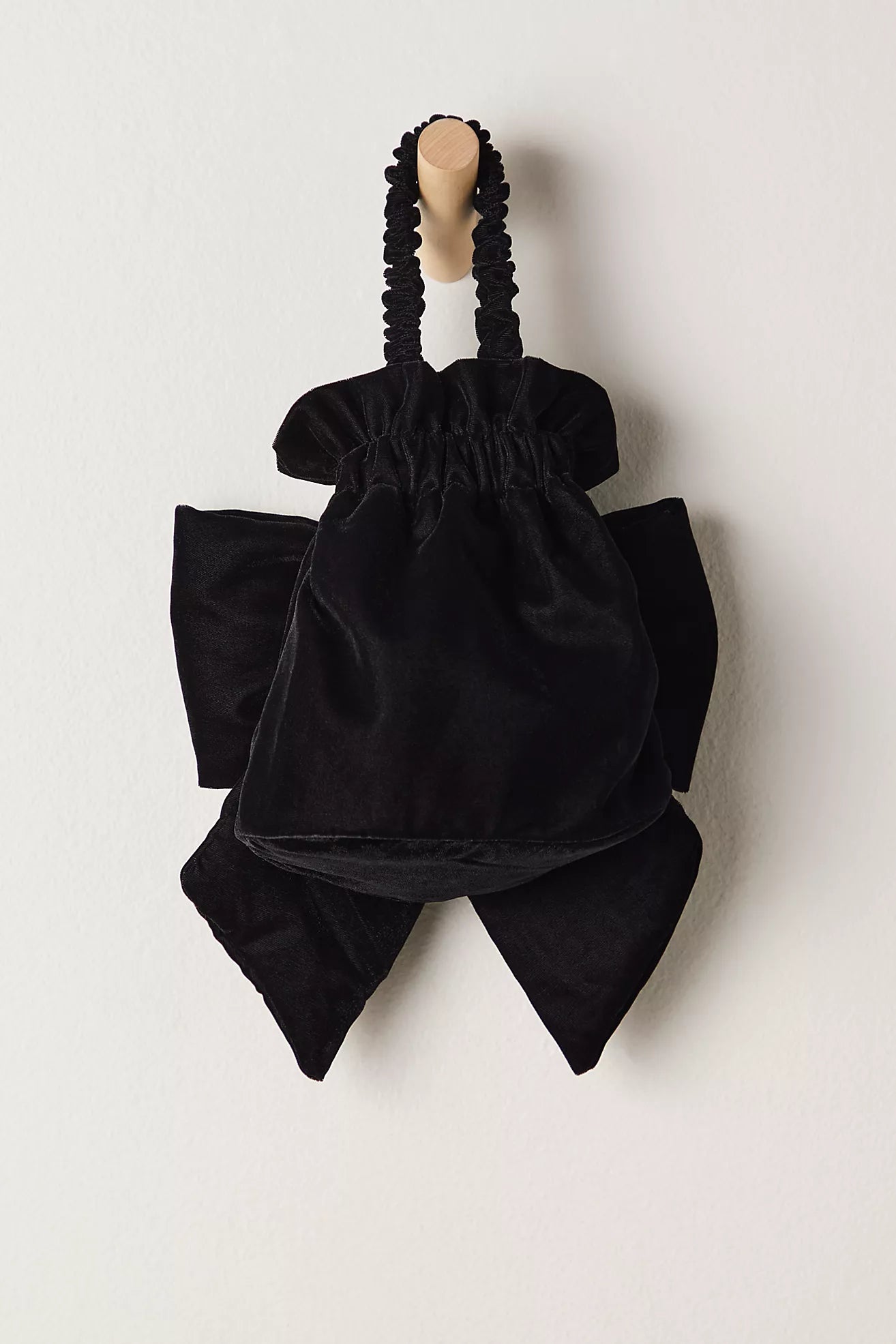 Free People Belle Velvet Bow Bag