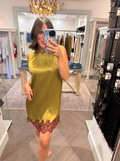 Lucy Paris Roxy Lace Hem Dress