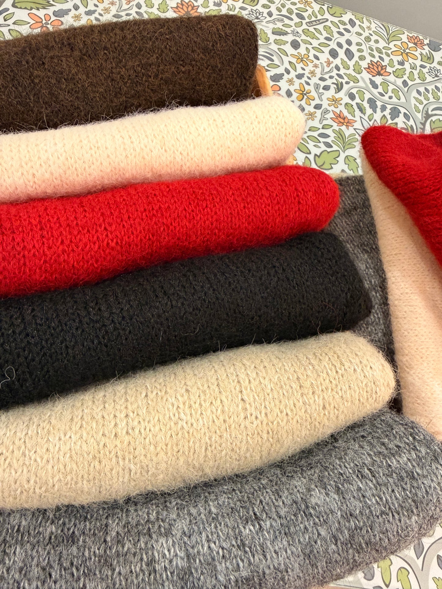 Soft Knit Triangle Scarf