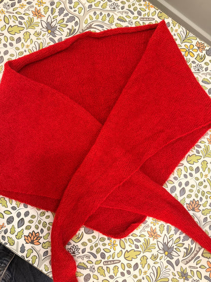 Soft Knit Triangle Scarf