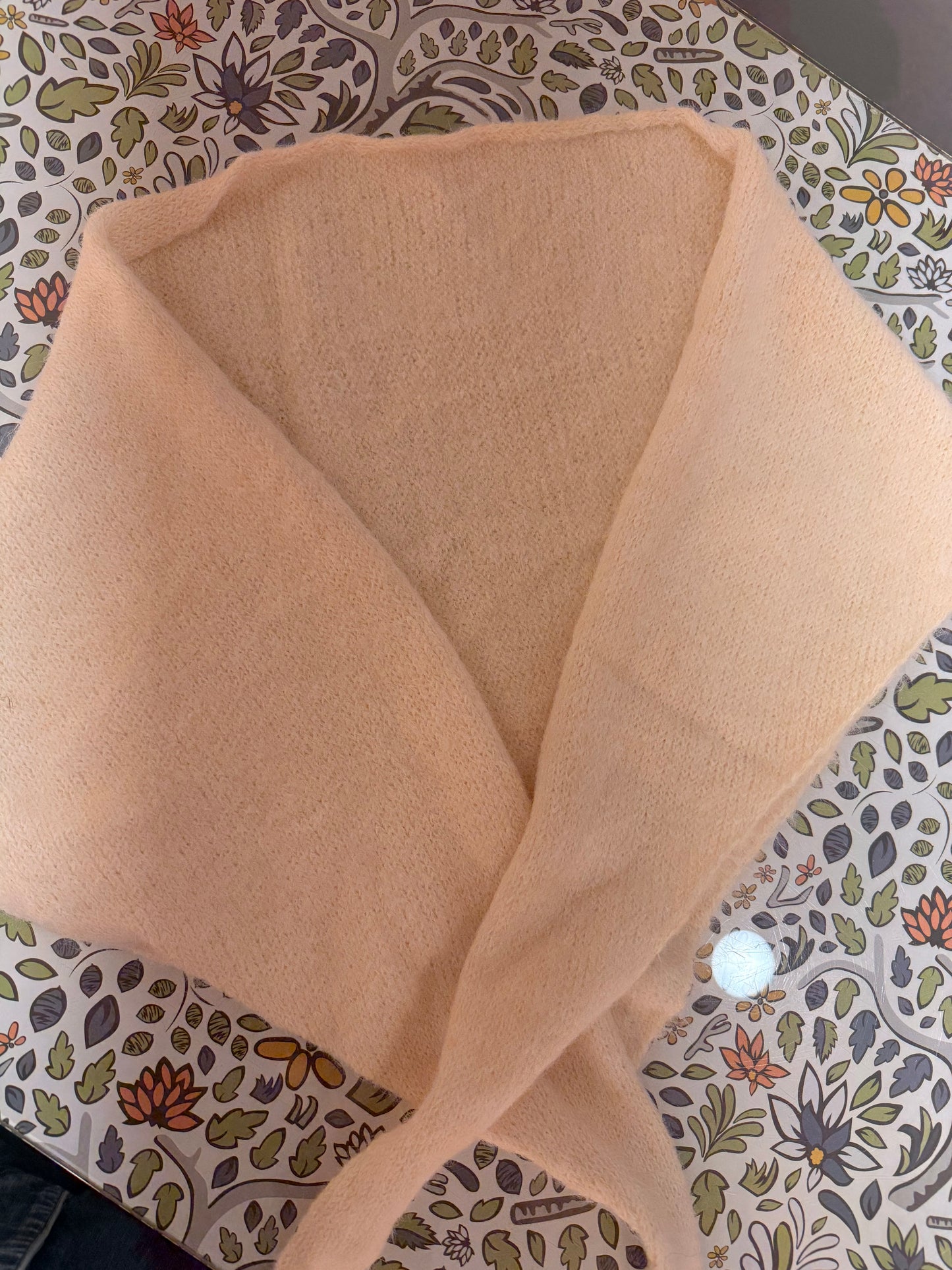 Soft Knit Triangle Scarf