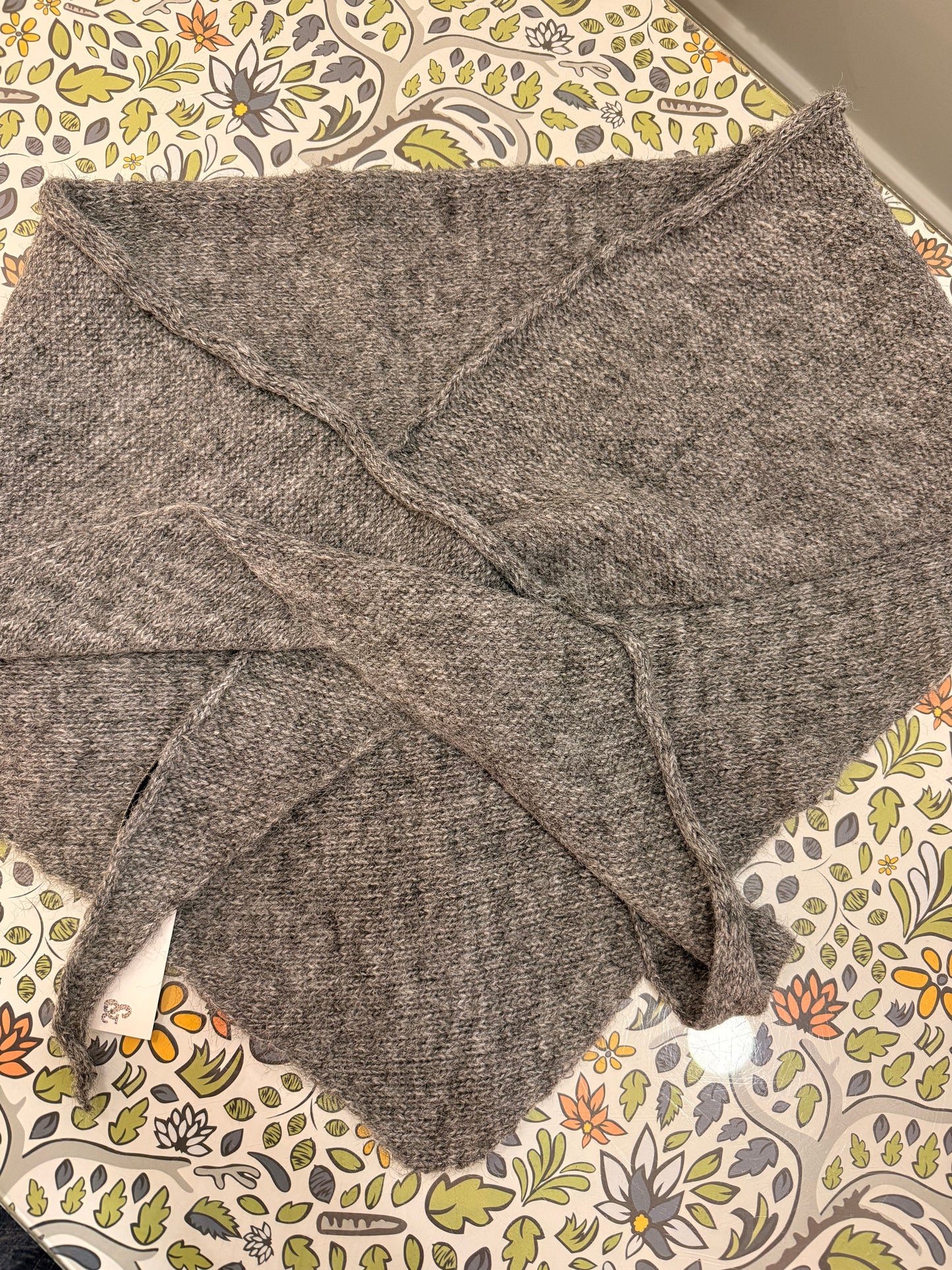 Soft Knit Triangle Scarf