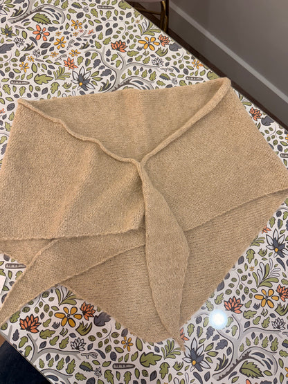 Soft Knit Triangle Scarf