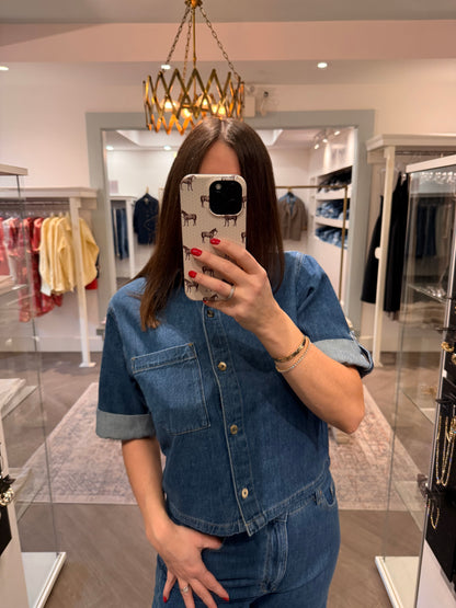 DL 1961 Montauk Cuffed Sleeve Denim Shirt