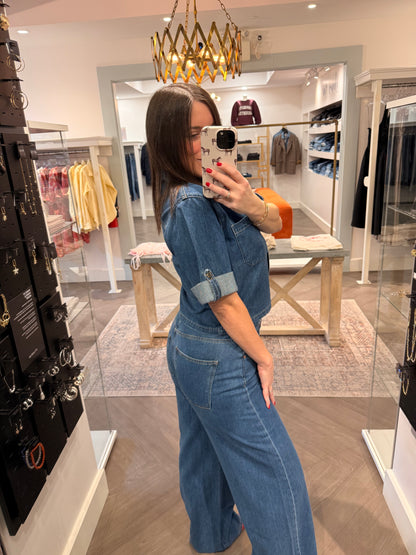 DL 1961 Montauk Cuffed Sleeve Denim Shirt