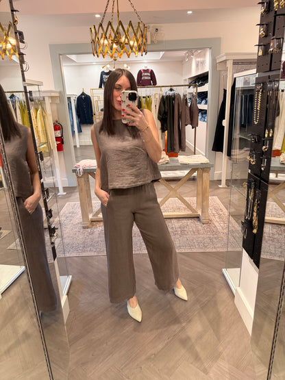 Velvet Maxine Woven Linen Top