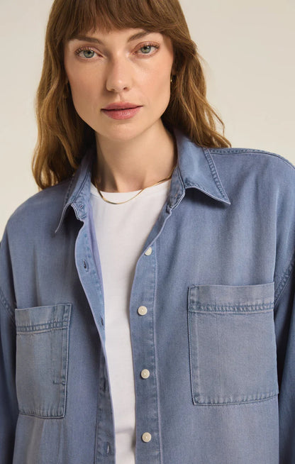 Z Supply Colbie Chambray DenimTop