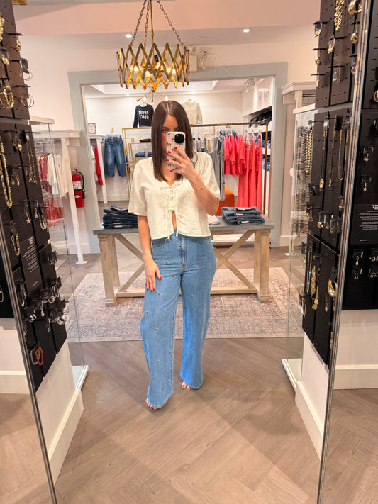 Daze Far Out Floral Wide Leg