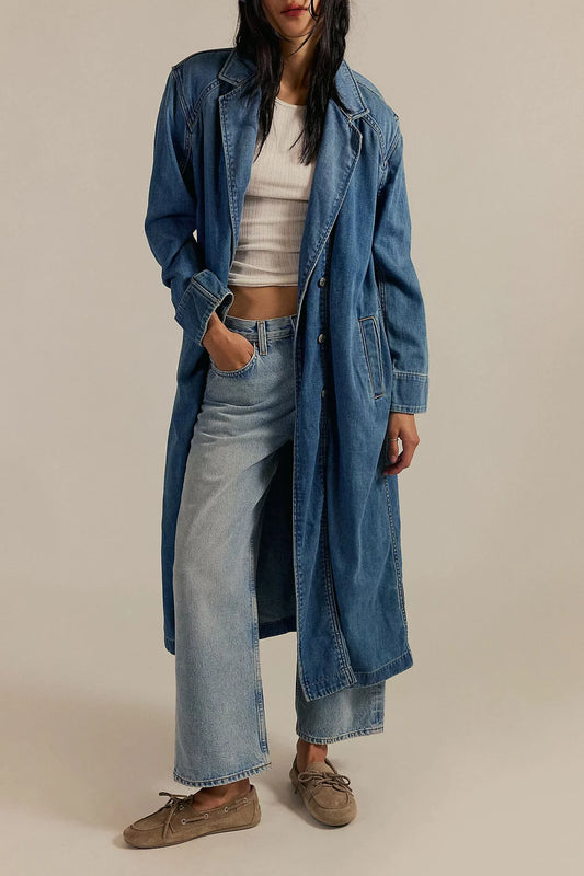Free People Monique Indigo Duster