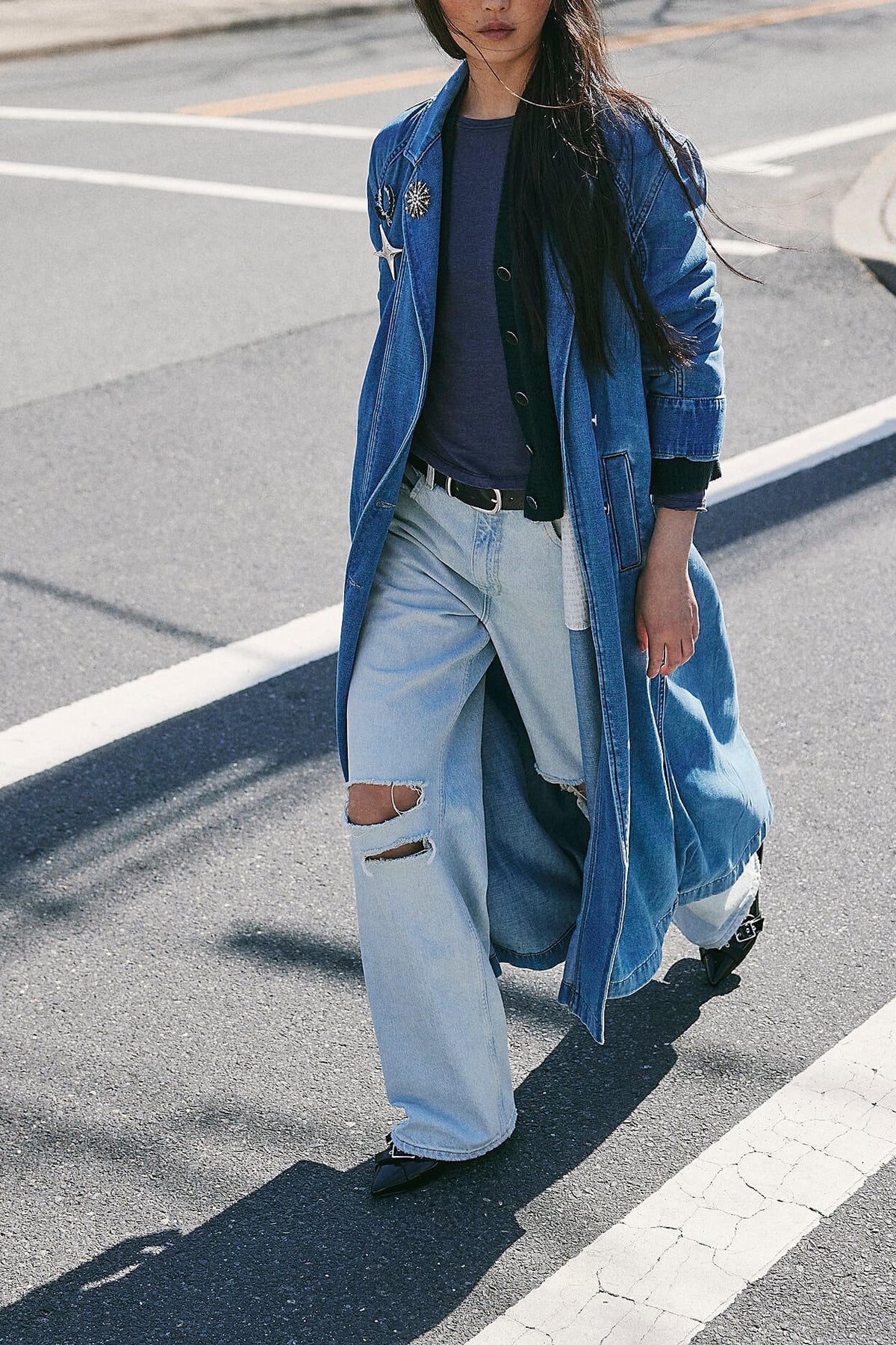 Free People Monique Indigo Duster