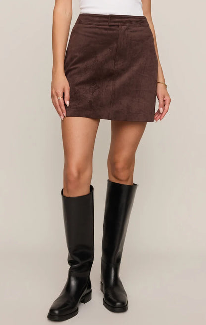 Z Supply Perri Suede Mini Skirt