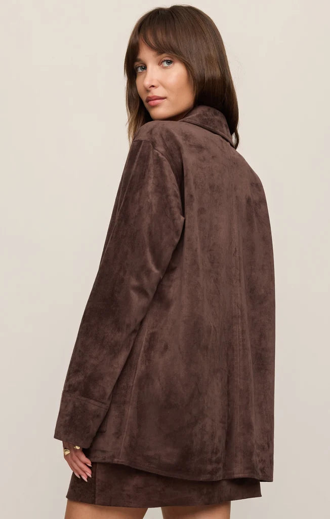 Z Supply Decker Suede Chore Coat