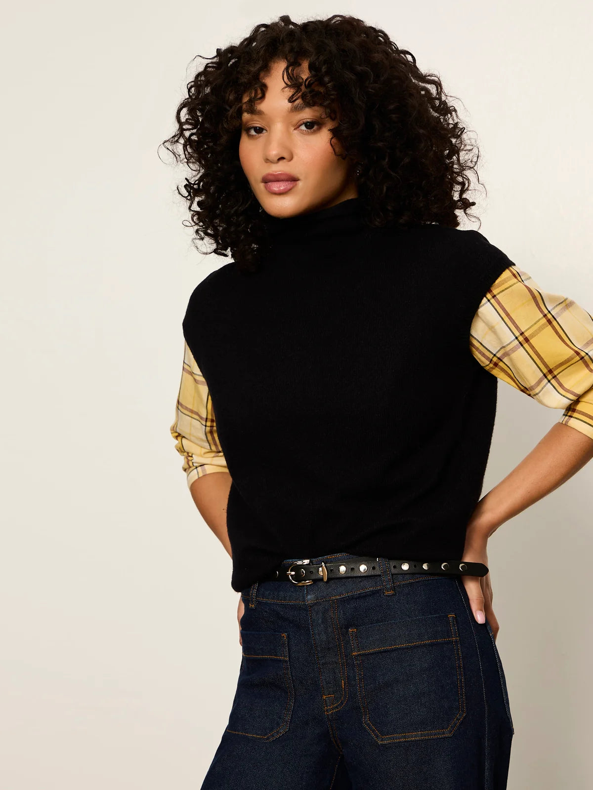 Sanctuary Mock Neck Sweater Shell