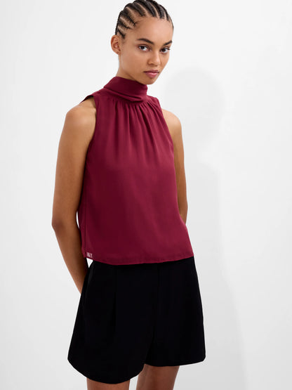 French Connection Marina Chiffon Sleeveless Blouse