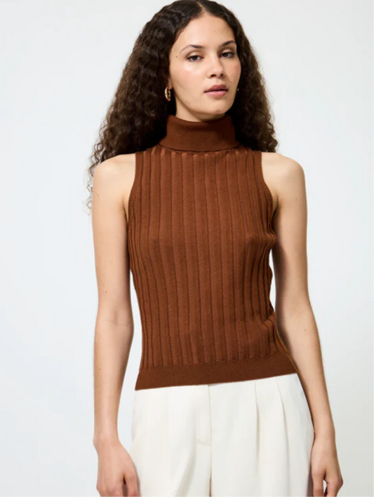 French Connection Turtleneck Sleeveless Sweater