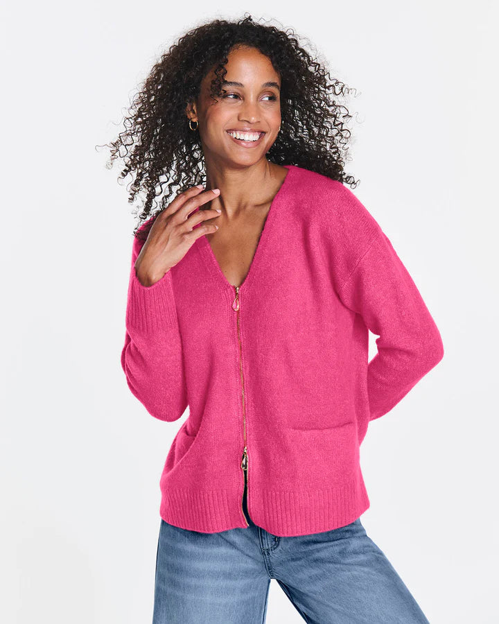 Splendid Zeena Zip Up Cardigan