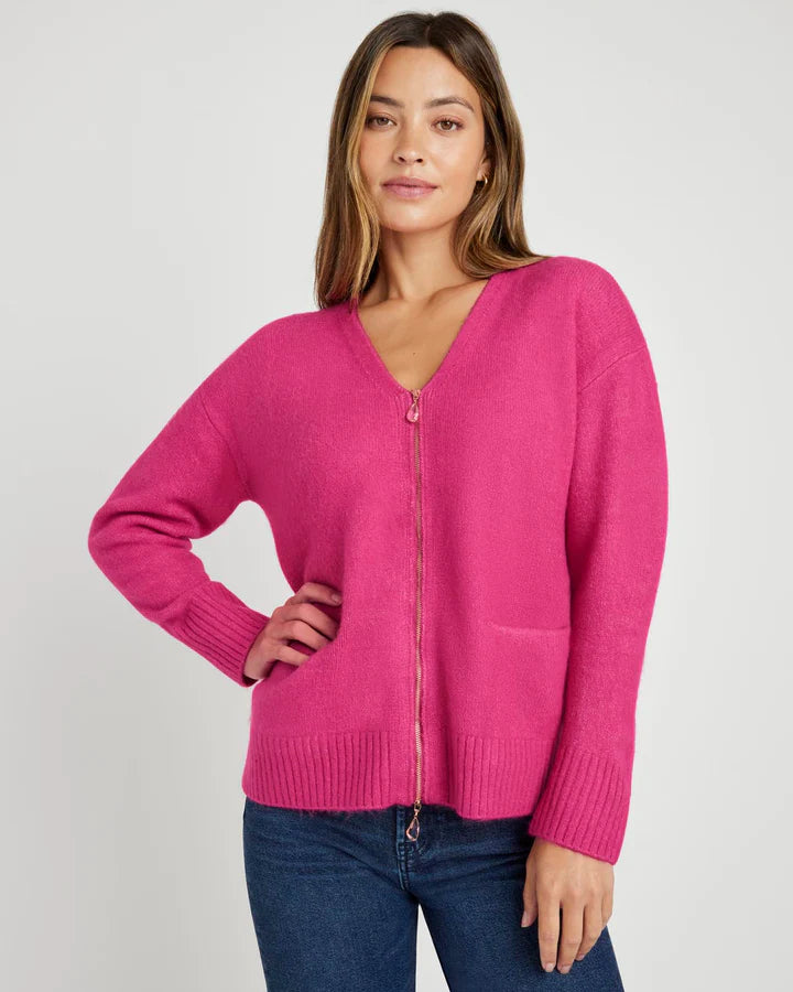 Splendid Zeena Zip Up Cardigan