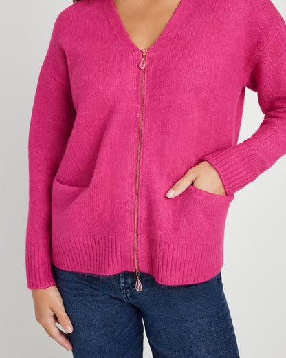 Splendid Zeena Zip Up Cardigan