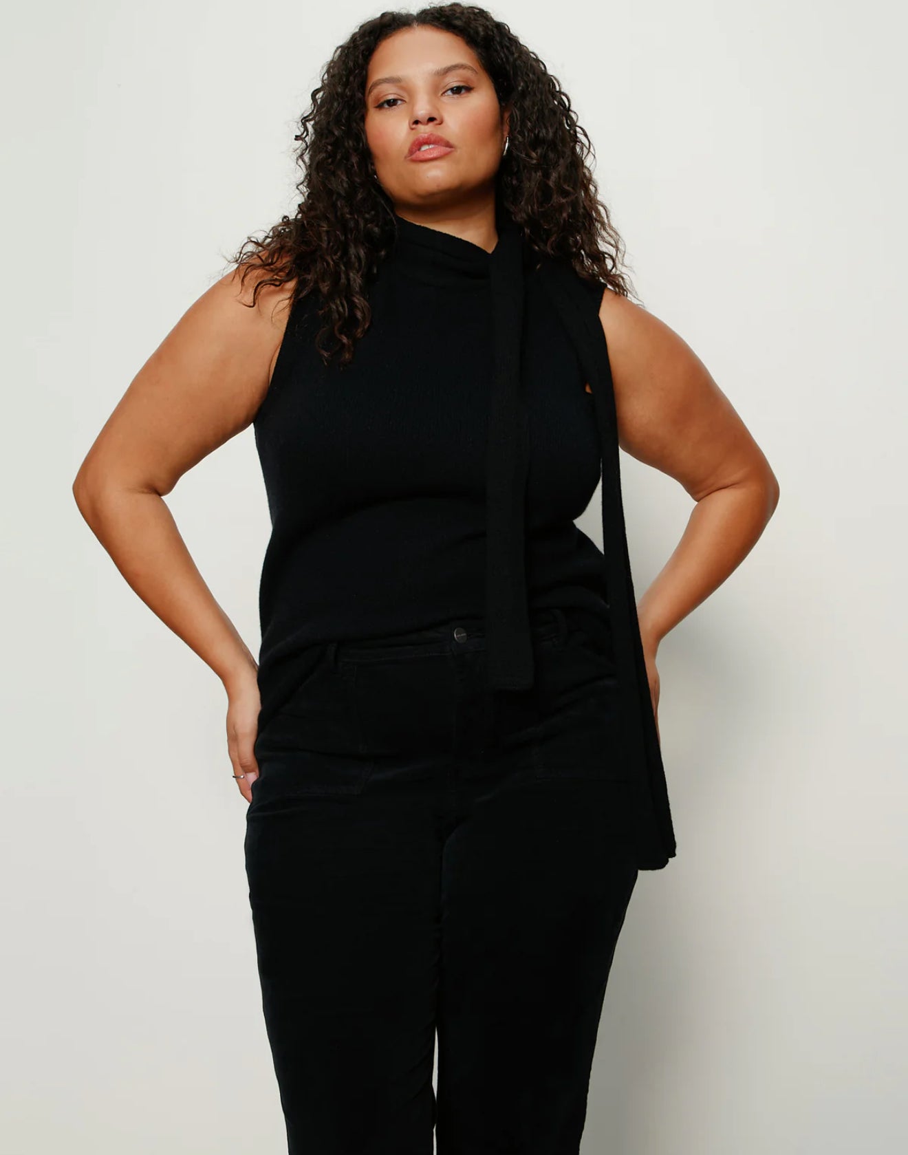 Sanctuary Cashmere Scarf Sweater Shell