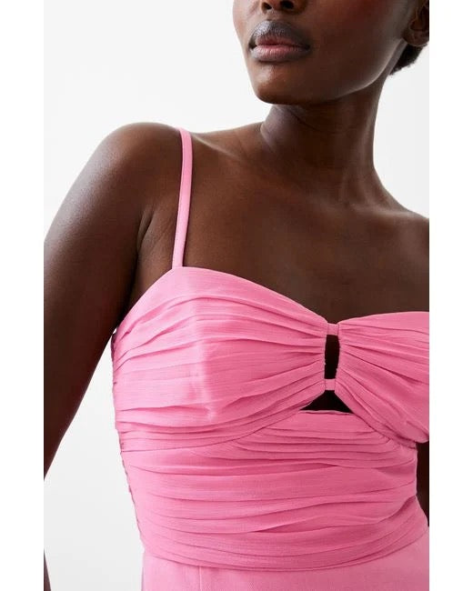 French Connection Whisper Strappy Tulle Dress