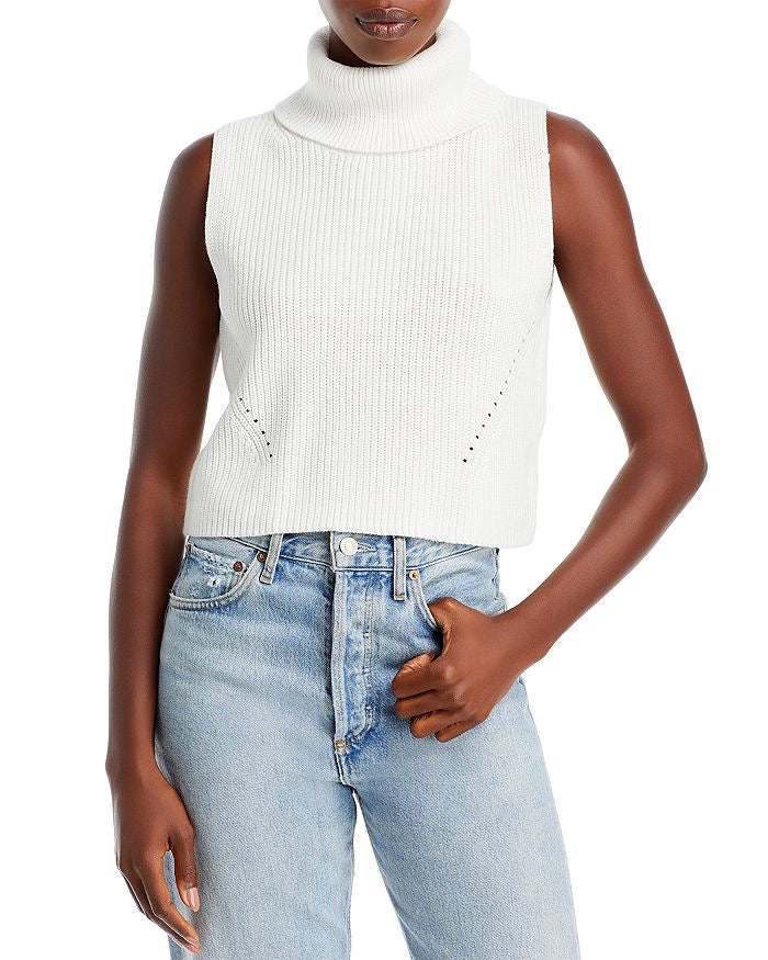 French Connection Mozart Cropped Sleeveless Sweater