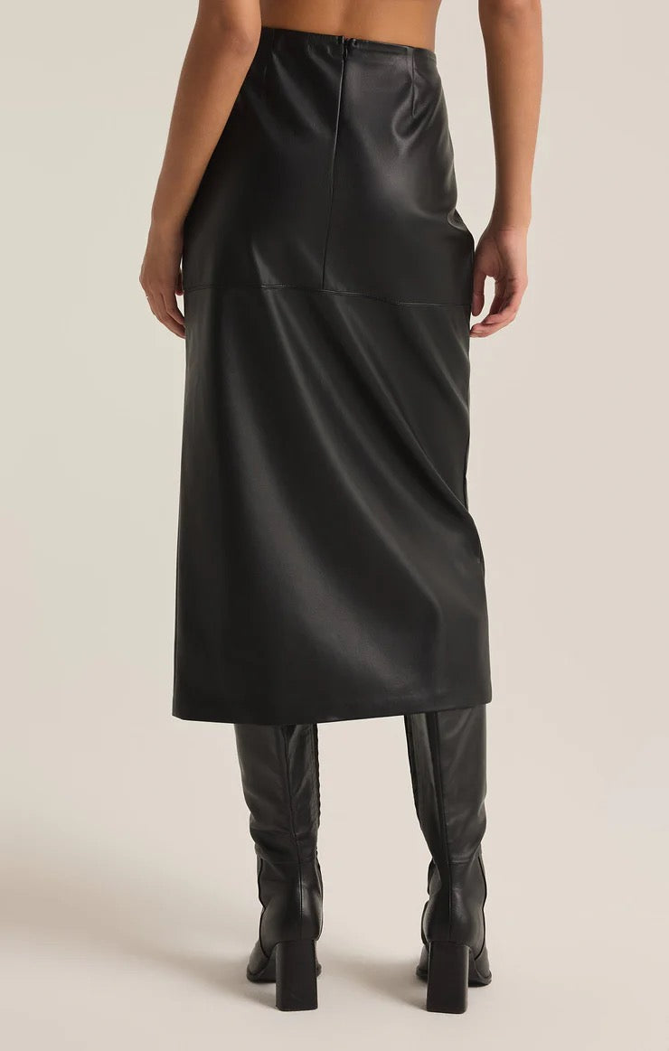 Z Supply Metropolitan Leather Skirt