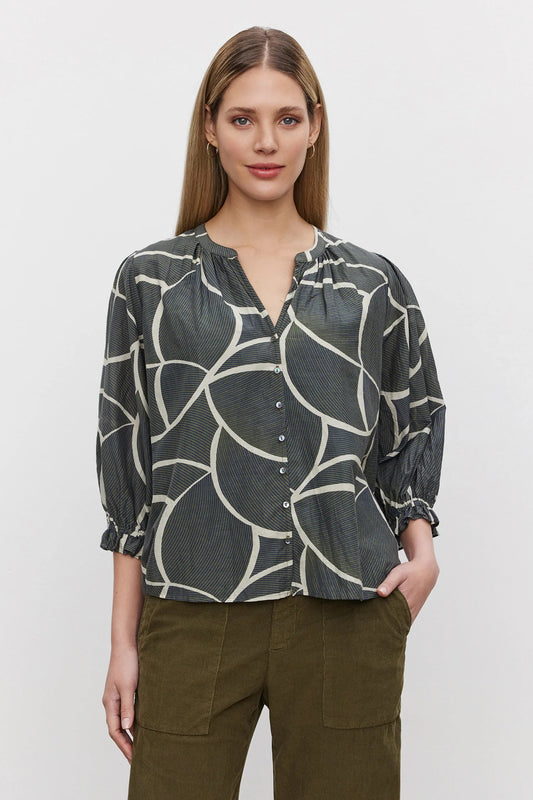 Velvet Betty Cotton/Silk L/S Blouse